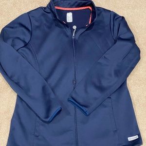 Med Couture Zip Front Scrub Jacket